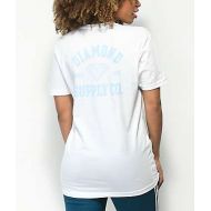 DIAMOND SUPPLY Diamond Supply Co. Athletic Logo White T-Shirt