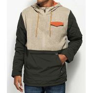 DRAVUS Dravus Tristan Khaki & Green Half Zip Tech Fleece Hoodie