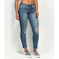 EMPYRE Empyre Tessa Race Day Fray Ankle Skinny Jeans