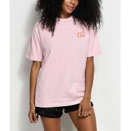 TEENAGE Hot Lava x Zumiez Embroidered Light Pink T-Shirt