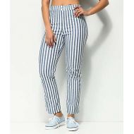 JOLT Jolt Jilden Blue & White Stripe Crop Pants
