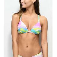 MALIBU DREAM GIRL Malibu Multi Tie Dye Molded Bikini Top