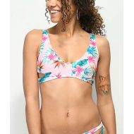 MALIBU DREAM GIRL Malibu Paradise Pink Crop Bikini Top