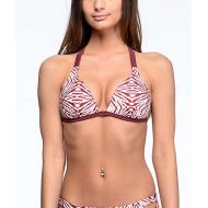MALIBU DREAM GIRL Malibu The Dive Burgundy Molded Push Up Bikini Top