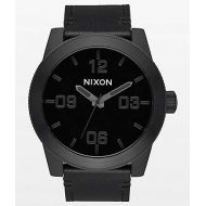 NIXON WATCHES Nixon Corporal Leather All Black Analog Watch