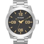 NIXON WATCHES Nixon Corporal SS Black Stamped & Gold Analog Watch