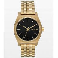 NIXON WATCHES Nixon Medium Time Teller Light Gold & Black Sunray Watch
