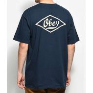 OBEY Obey Proto Script 2 Navy T-Shirt