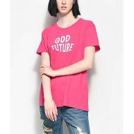 ODD FUTURE Odd Future Wavy Logo Hot Pink T-Shirt