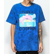 PINK DOLPHIN Pink Dolphin Bound Portrait Blue Tie Dye T-Shirt
