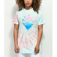 PINK DOLPHIN Pink Dolphin Waves Bloom Multi Tie Dye T-Shirt