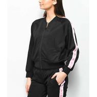 PINK DOLPHIN Pink Dolphin Wavesport Black Zip Up Track Jacket