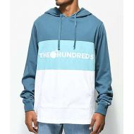 THE HUNDREDS The Hundreds Deck Blue & White Colorblock Hoodie