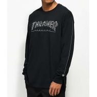 THRASHER Thrasher Web Long Sleeve Black T-Shirt
