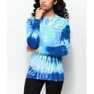 ZINE Zine Monroe Blue Spiral Tie Dye Long Sleeve T-Shirt