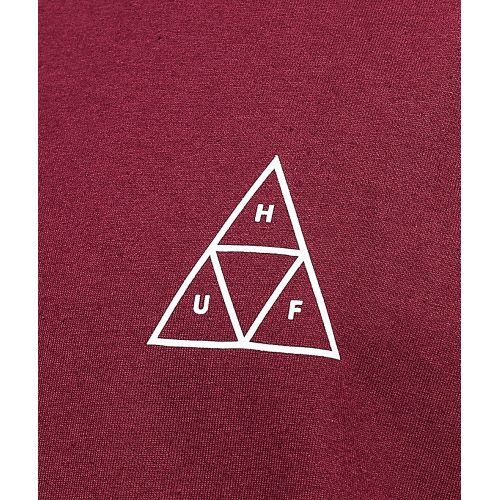  HUF Ambush Triple Triangle Maroon T-Shirt