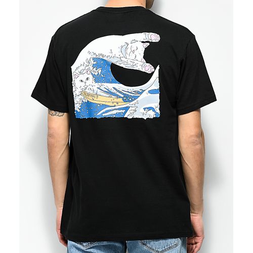  RIPNDIP The Great Wave Of Nerm Black T-Shirt