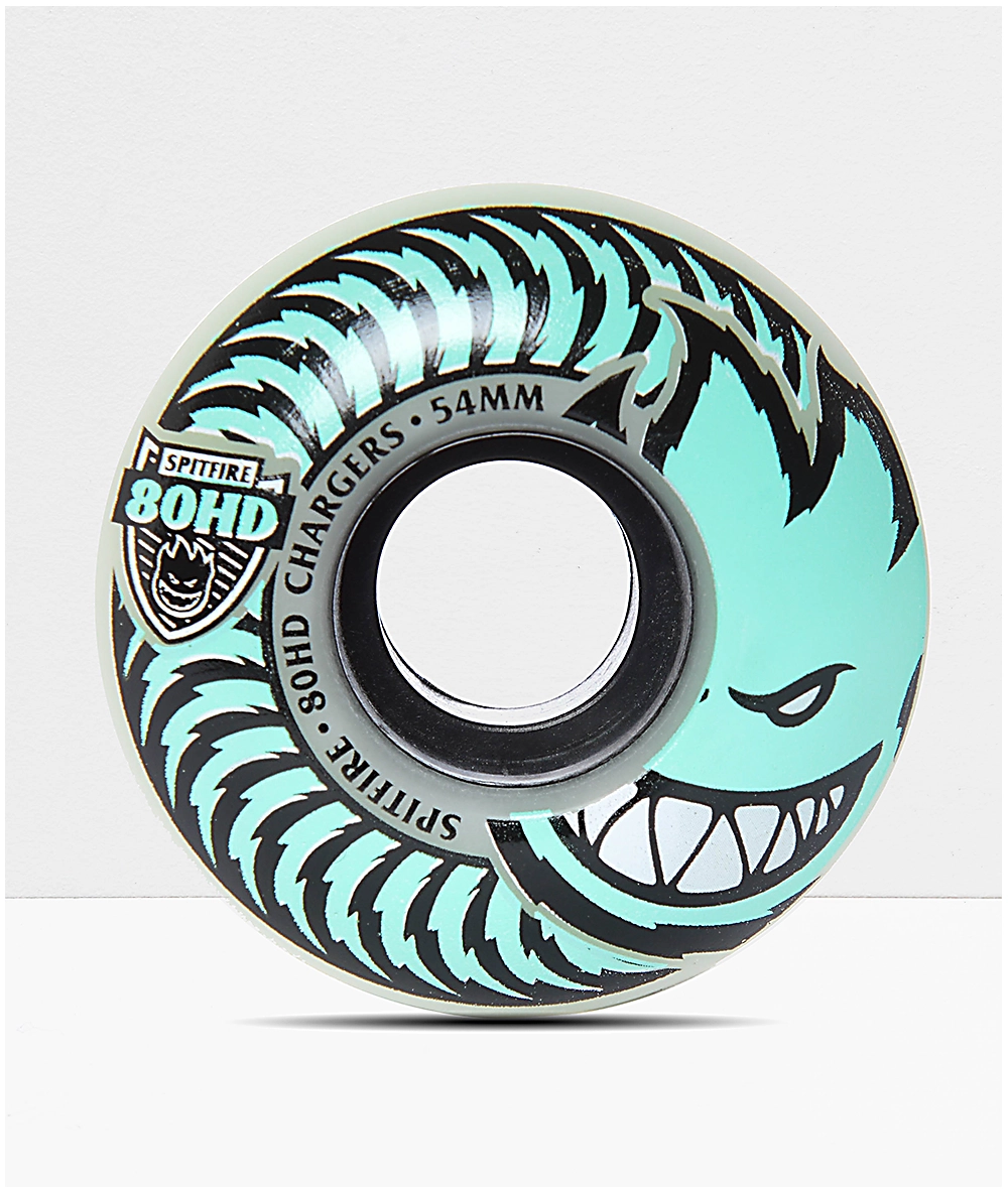 SPITFIRE Spitfire Classic Chargers Stay Lit Glow In The Dark 54mm 80HD Skateboard Wheels