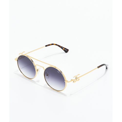  THE GOLD GODS The Gold Gods The Visionaries Black Gradient Sunglasses