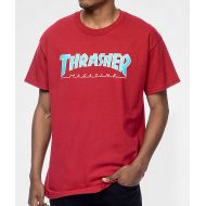 THRASHER Thrasher Magazine Outlined Red T-Shirt