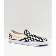 VANS Vans Slip-On Black & White Checkered Skate Shoes