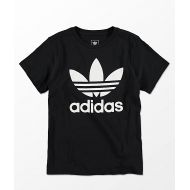 ADIDAS adidas Boys Trefoil Black T-Shirt