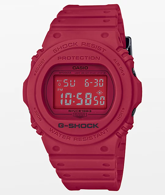 G-SHOCK G-Shock DW-5700 Red Out Series Digital Watch