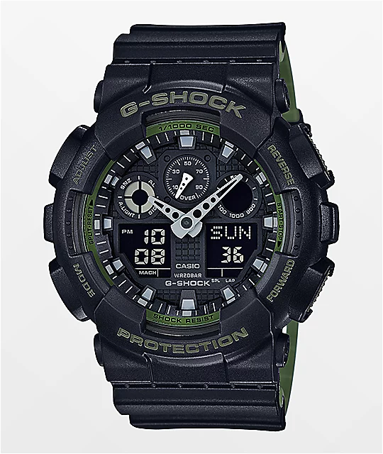 G-SHOCK G-Shock GA-100L-1A Military Black Layered Watch