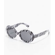 Zumiez Lithium Zebra Round Clout Sunglasses