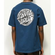 SANTA CRUZ SKATE Santa Cruz Mermaid Dot Blue T-Shirt