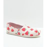 TOMS SHOES Toms Classic Birch Strawberries & Cream Shoes