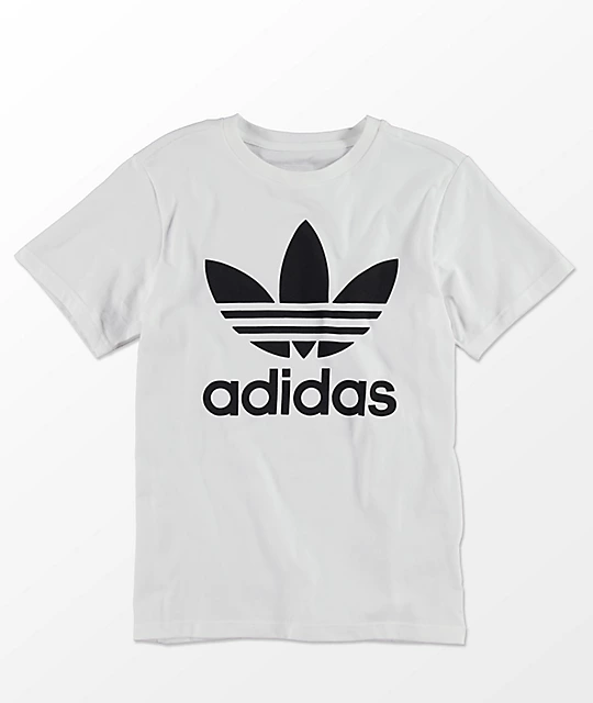 ADIDAS adidas Boys Trefoil White T-Shirt
