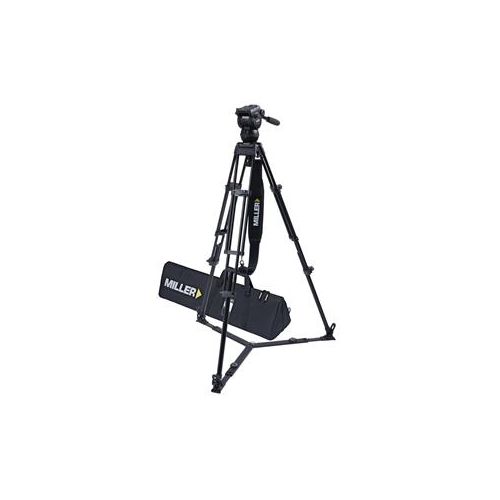  Adorama Miller CX6 Fluid Head with Toggle 75 Alloy Tripod System, On Ground Spreader 3720