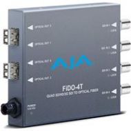 Adorama AJA FiDO-4T-MM 4-Channel 3G-SDI to Multi-Mode LC Fiber Transmitter FIDO-4T-MM
