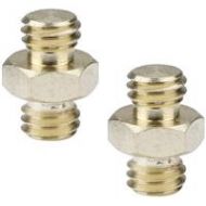 Adorama CAMVATE 3/8-16 to 3/8-16 Double Male Thread Adapter with Hex Nut, 2-Pack C0924