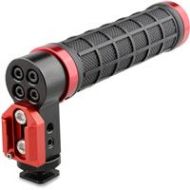 Adorama CAMVATE Top Handle with Cold Shoe for DSLR Camera, Rubber Grip, Red Ring C1654