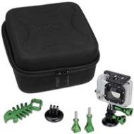 Adorama Fotodiox GoTough CamCase Double Kit for 2x GoPro Cameras, Green GT-KITX2-GREEN
