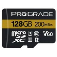 Adorama ProGrade Digital 128GB MicroSDXC UHS-II U3 Class 10 V60 Gold Memory Card PGMSD128GBJNA