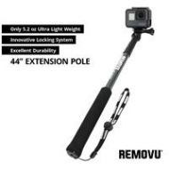 Adorama REMOVU Lightweight Aluminum Pole for GoPro Camera, 3.6 (110cm) RM-P110