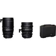 Adorama Sigma 18-35mm T2 & 50-100mm Cine High-Speed Zoom Lenses for Canon EF with Case WZQ966
