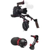 Adorama Zacuto Gratical Eye Viewfinder Bundle for C200 Camera, Rosette Dual Trigger Grip Z-C200-ER-GRE-2DG