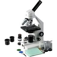 40X-2500X Advanced Home School Student Compound Microscope + USB Digital Imager by AmScope