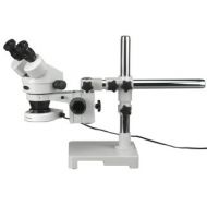 3.5X-180X Stereo Zoom Microscope on Boom Stand with 80 LED Light by AmScope