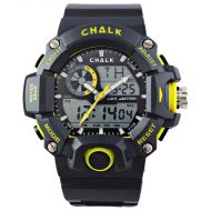 CHALK Velocity Lutescent V Men ft s 52mm Extreme Yellow Sports Watch - Black