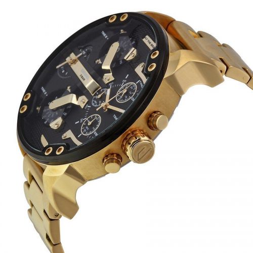  Diesel Men ft s DZ7333 ft Mr. Daddy 2.0 ft Chronograph 4 Time Zones Gold-Tone Stainless Steel Watch by Diesel