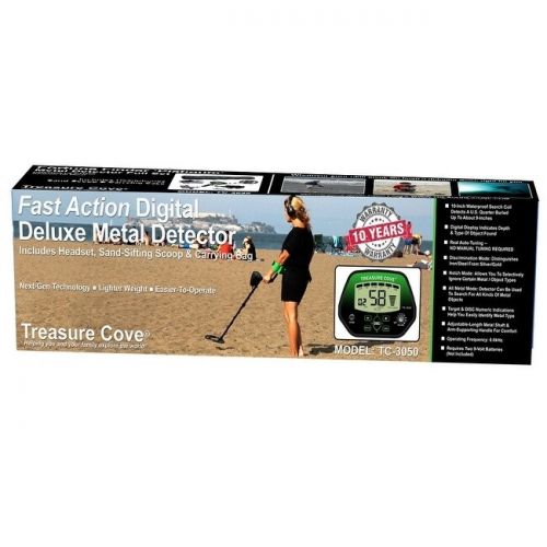  Treasure Cove TC-3050 Fast Action Digital Deluxe Metal Detector Kit Set by Treasure Cove