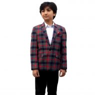 Elie Balleh Boys Milano Italy 2015 Style Red Check Jacket/ Blazer by Elie Balleh
