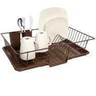 Sweet Home Collection Bronze 3-Piece Dish Drainer Set by Sweet Home Collection