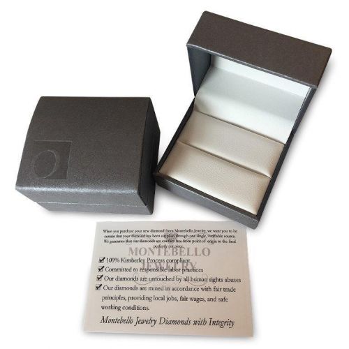  Montebello 14k White Gold 12ct TDW Certified Princess-cut Diamond Bridal Ring Set H-I, I1-I2) by Montebello Jewelry