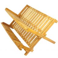 17 Inch Medium Size All Natural Eco-Friendly Bamboo Dish Rack by Better Chef